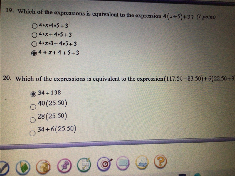 Please help me with these four questions and thanks-example-3