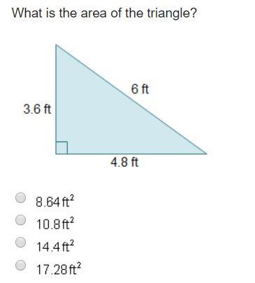 What is the Area of the triangle?-example-1