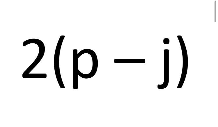 How do you expand 2(p-j)-example-1