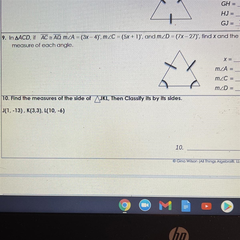 Find the x and the measure of each angle-example-1