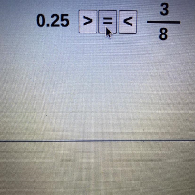 Is 0.25 greater than 3/8-example-1