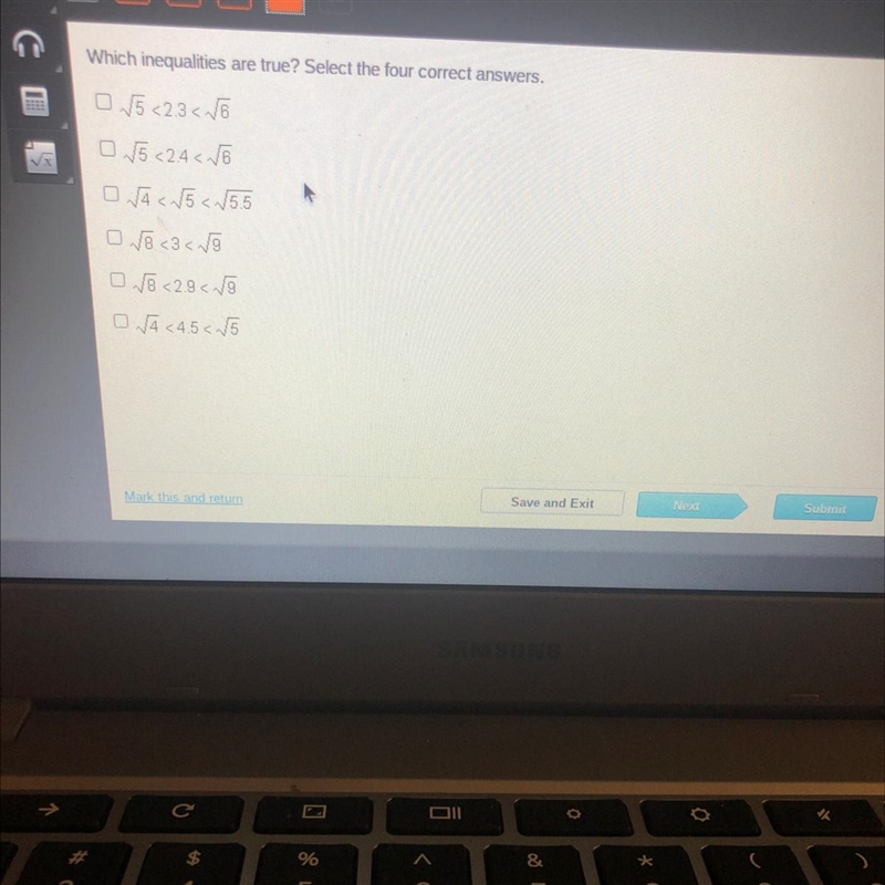 Which inequalities are true plz help!!!-example-1