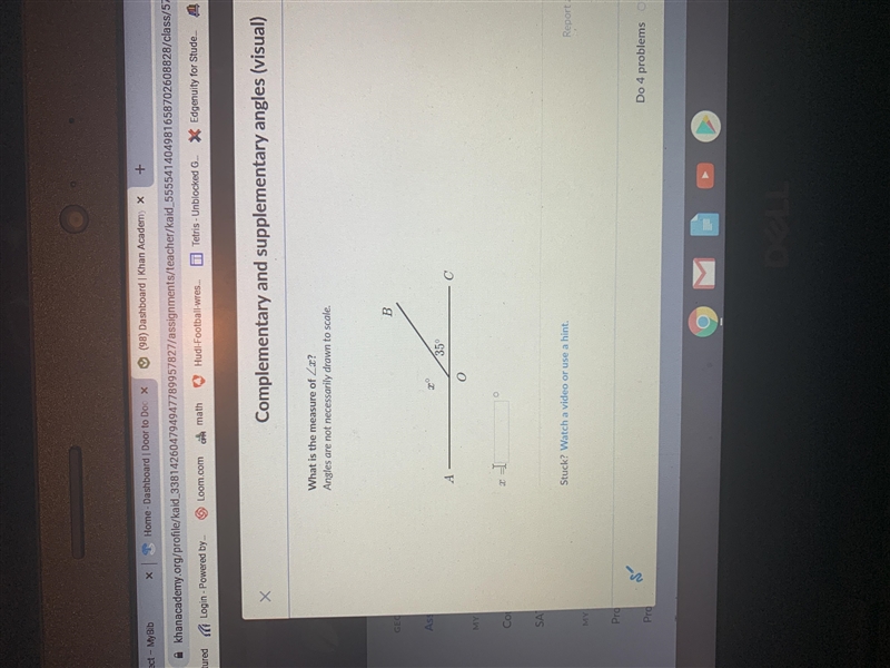 What is the measure of angle x-example-1