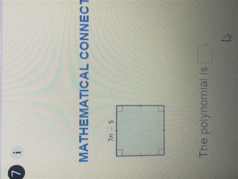 Polynomial that represents the area of the square (big ides math)-example-1