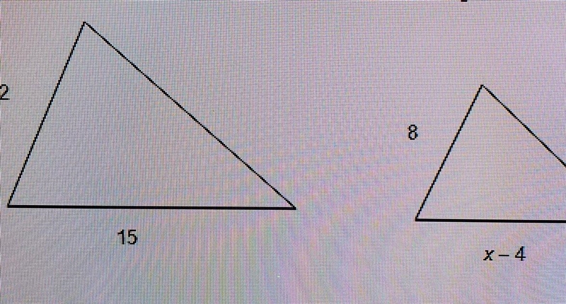 Set up a proportion do so for X in the following similar triangles​-example-1