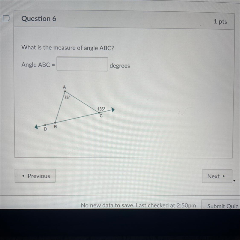 What is the measure of angle ABC? Angle ABC=___ degrees-example-1