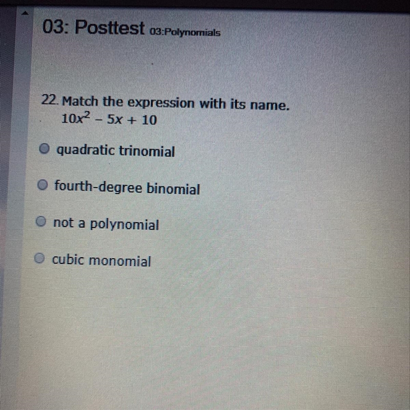 ❗️10 points❗️ 22. match the expression with its name.-example-1