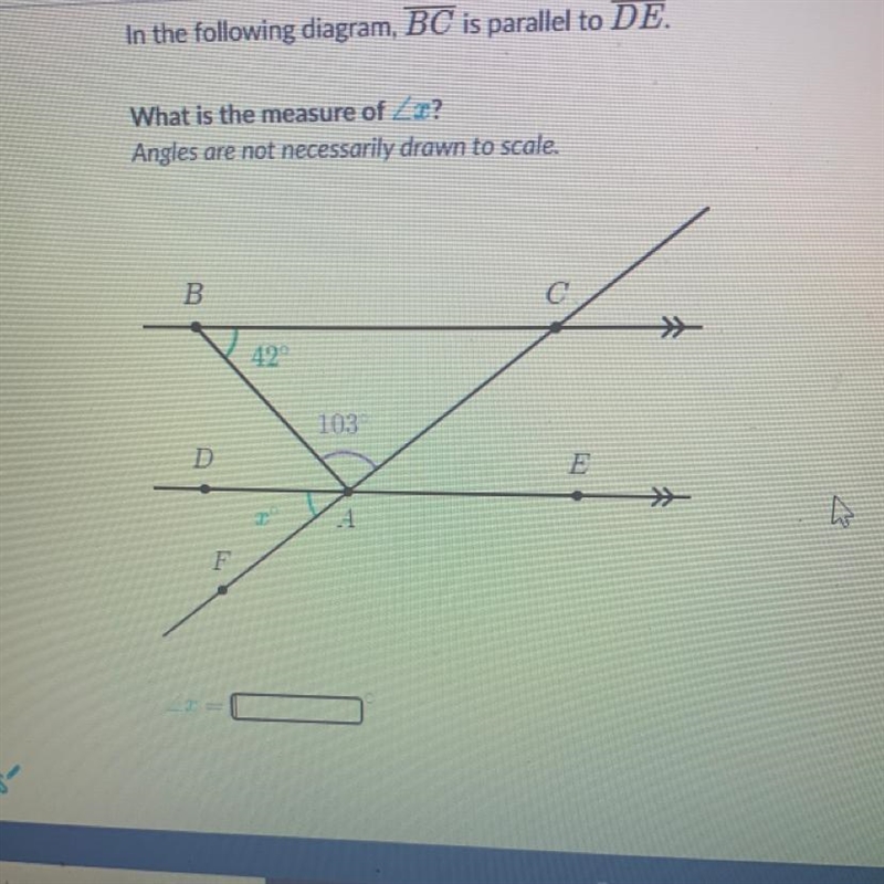 Finding angles in measures using triangles-example-1