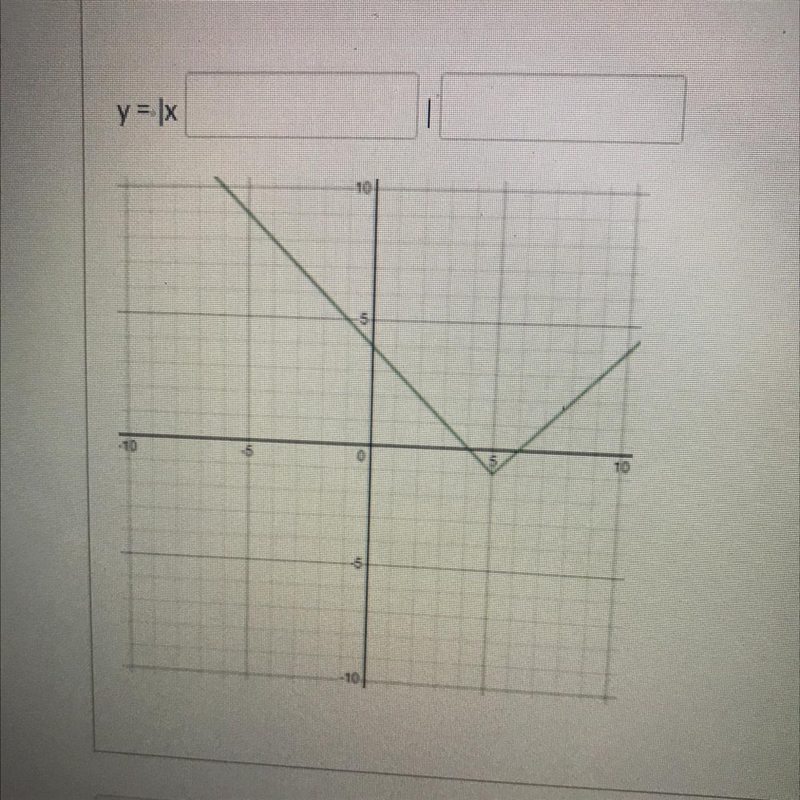 Write the equation graphed below-example-1