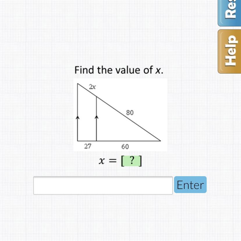 How do i find the value of x?-example-1