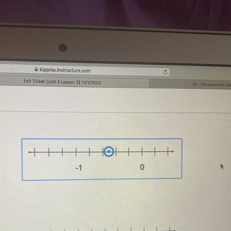 Plot-1.4 on the number line below-example-1