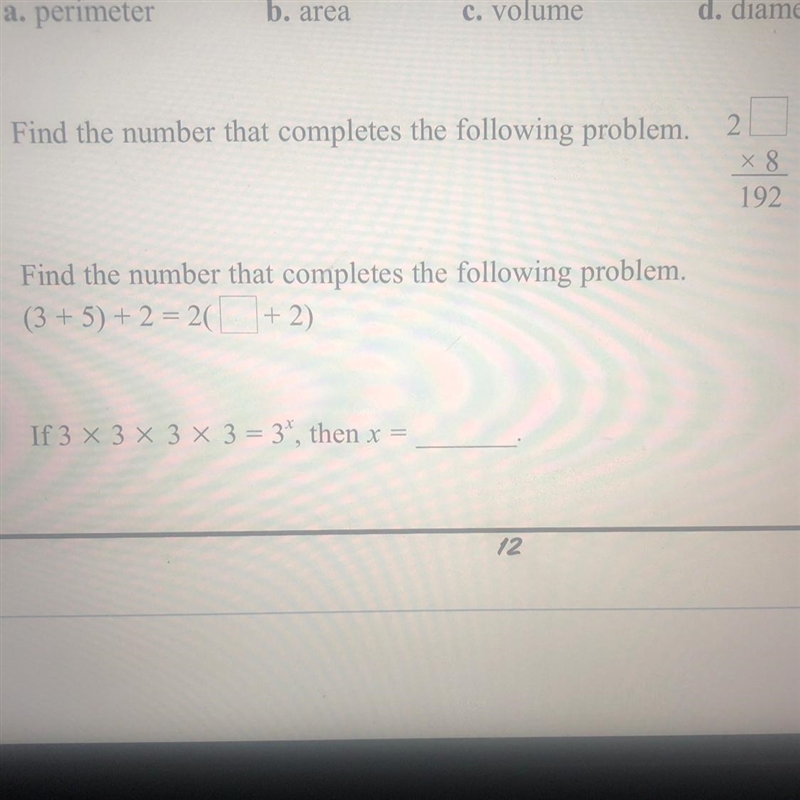 Find the number that completes the following problem. 2 x8 192-example-1