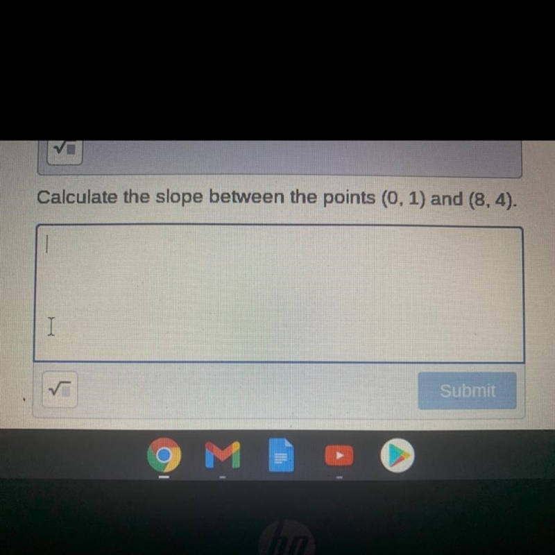 Calculate the slope between the points (0,1) and (8,4)-example-1