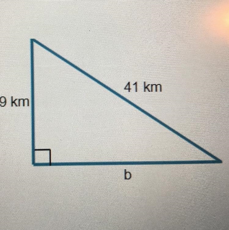 (a) use the pythagorean theorem to determine the length of the unknown side of the-example-1