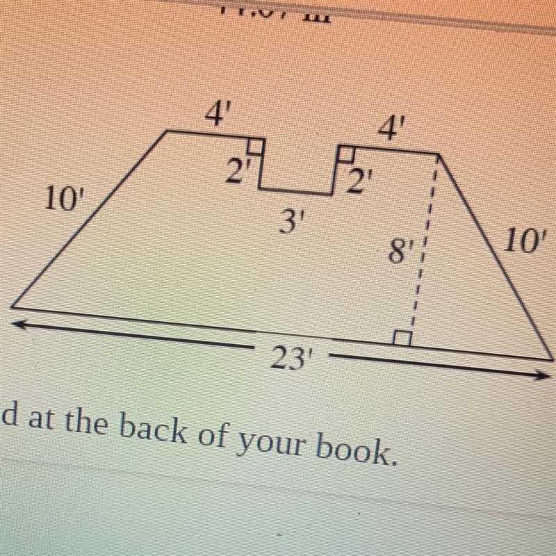 I need the area of this shape please explain.-example-1