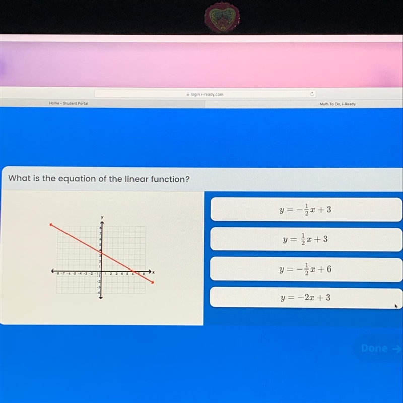 What is the equation of the linear function?-example-1