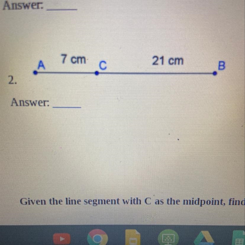 Given the line segment , state the ratio of the segment partitions as. Be sure to-example-1