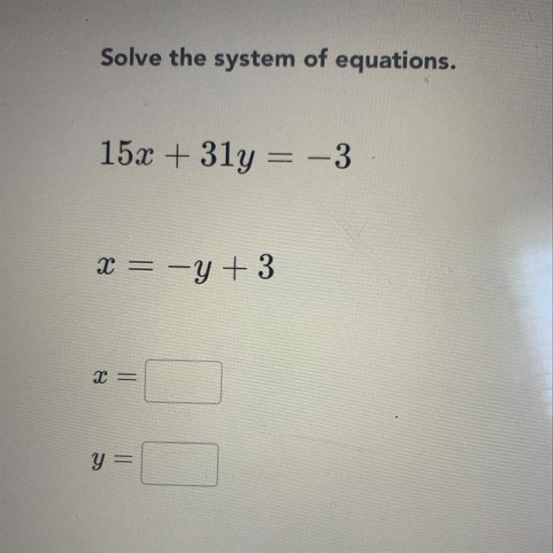 What does y and x equal-example-1