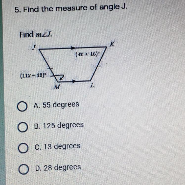 Need help finding Angle J-example-1