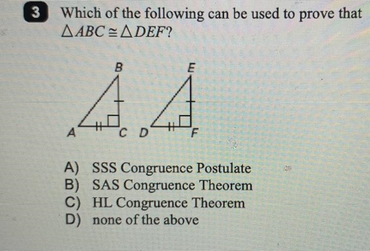 Which of the following can be used to prove that triangle ABC is congruent to triangle-example-1