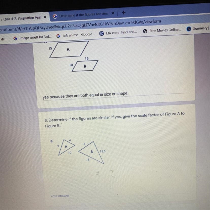 9. The figures are similar. Find x. 9. 9 40 X 24-example-1