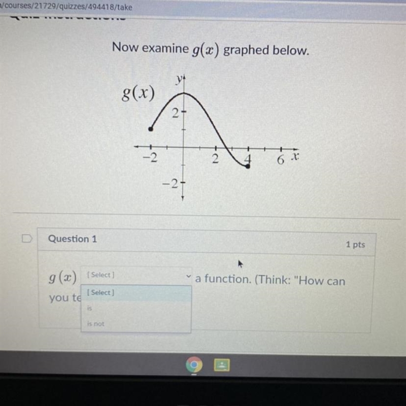 Is g(x) a function?? Please if anyone could answer I’m trying to get my grades up-example-1