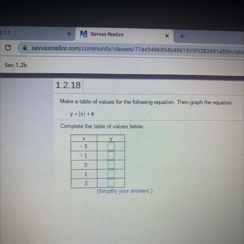 Make a table of all the values and then use graph-example-1