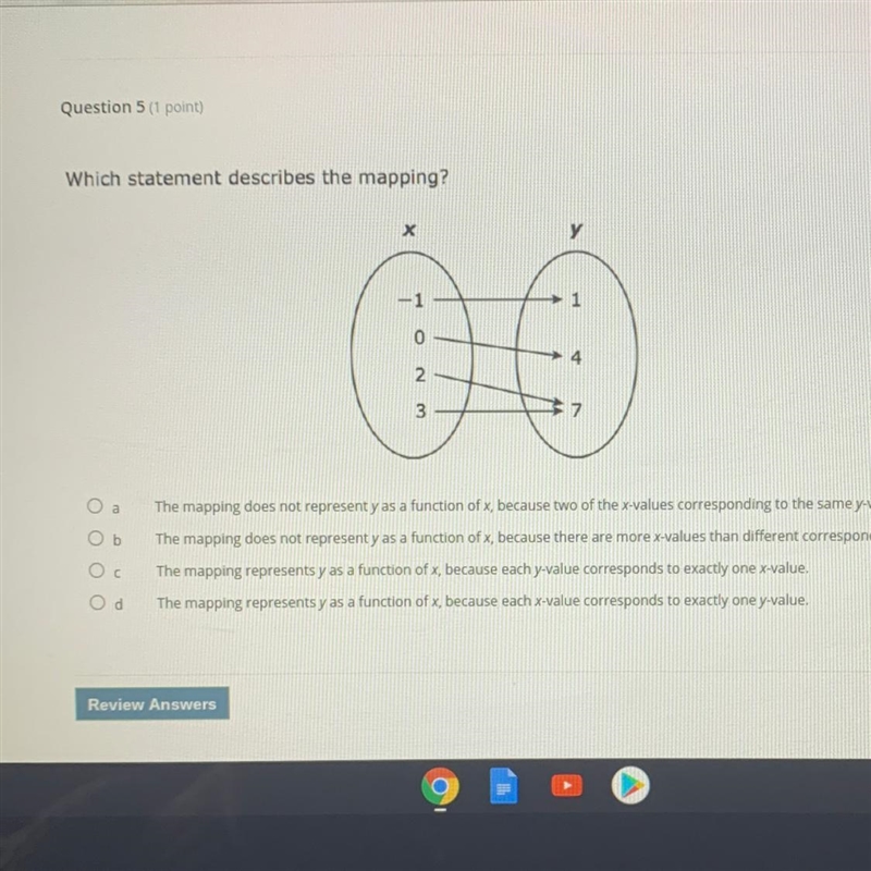 Which statement describes the mapping?-example-1