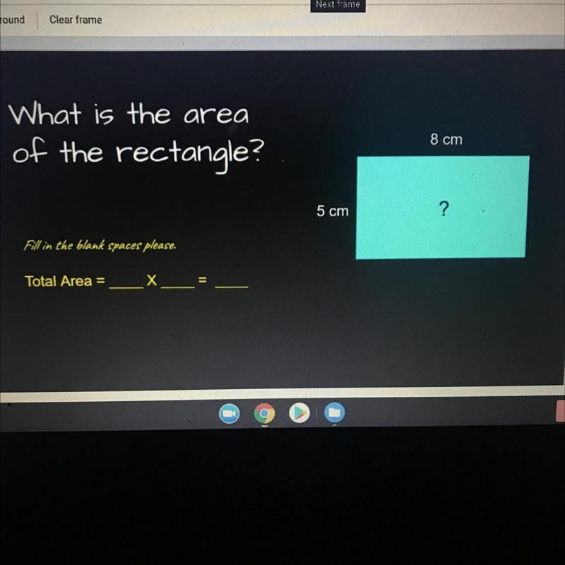 What is the area of the rectangle ?-example-1