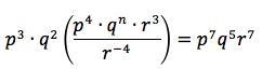 What is n? The answer format is n=-example-1