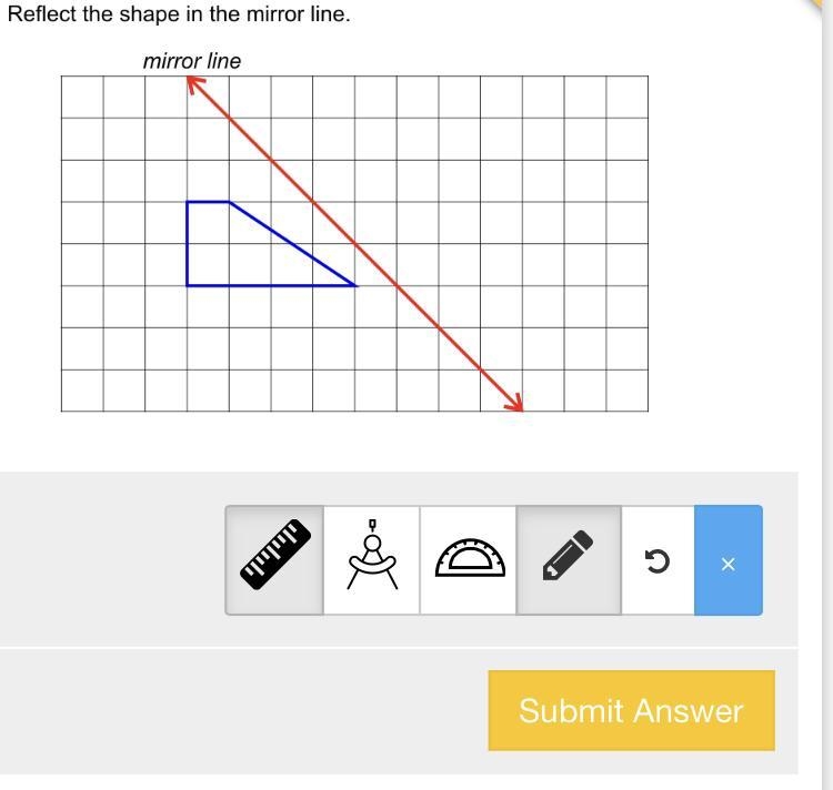 Relflect the shape in the mirror line-example-1