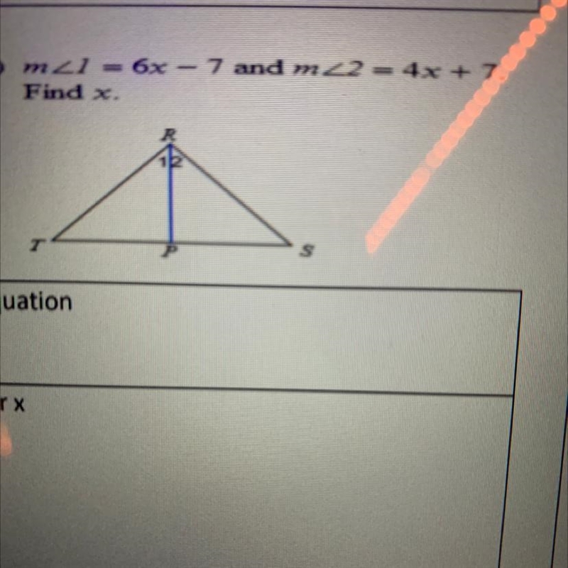 3) ml - 6x — 7 and 22 - 4x + 7. Find x.-example-1