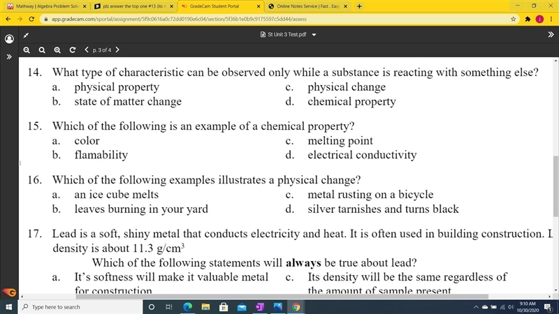 Plz answer the top one #14 (its not c)-example-1