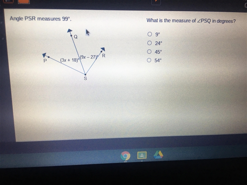 What is the measure of-example-1