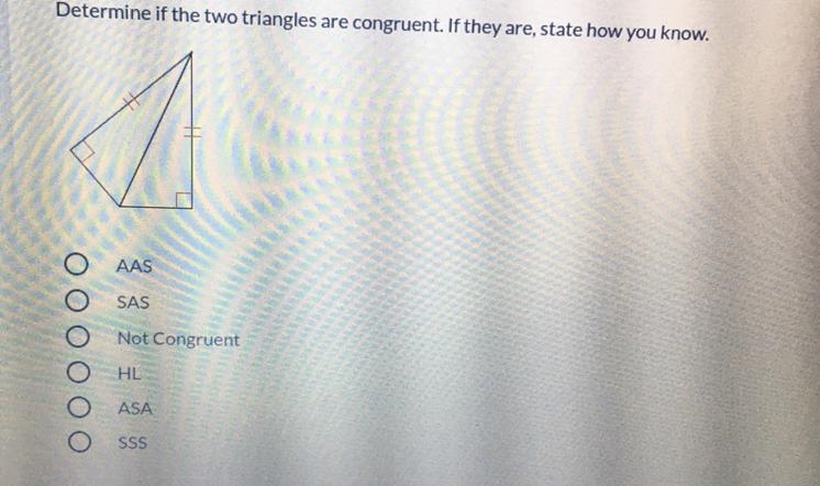 Can A Expert Answer This! Determine if the two triangles are congruent.-example-1