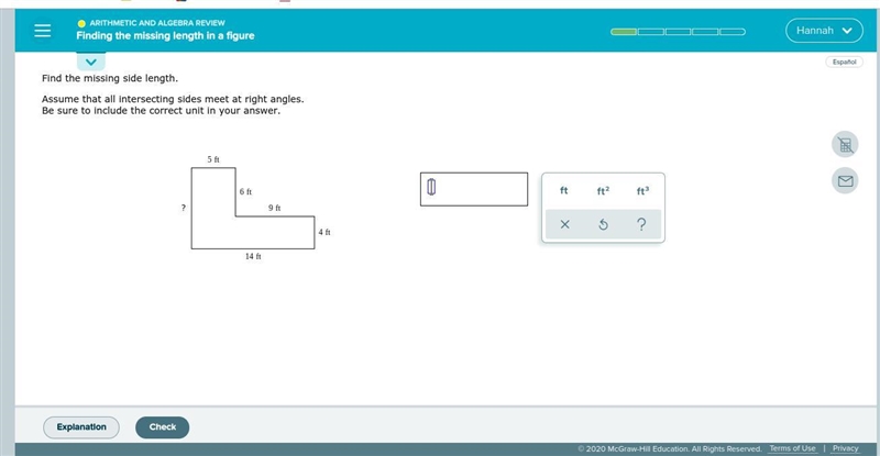 Would i solve this doing 14+5 or 14-5 to get the missing length?-example-1