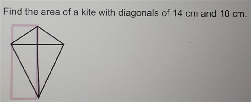 Find the area of the kite​-example-1