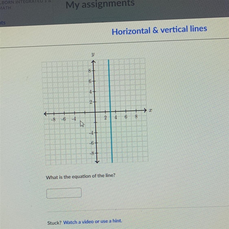 What is the equation of the line-example-1