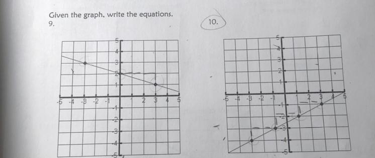 I’ve already got 9 i believe, but could somebody please help with 10? it’s point slope-example-1