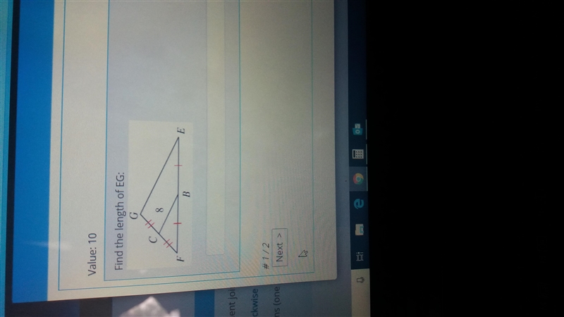 Find the length of EG-example-1