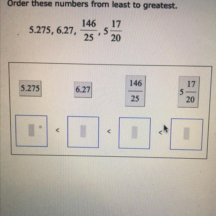 Order these numbers from least to greatest. NEEDS HELP NOW!-example-1