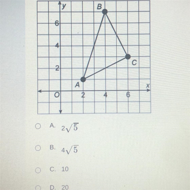 What is the area of ABC?-example-1