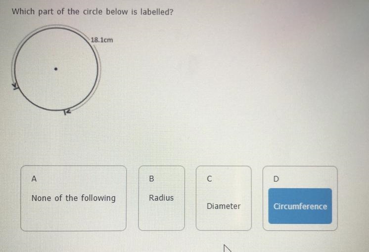 Which part of the circle is labelled ? Thank you-example-1