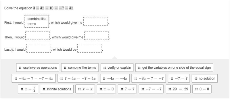 3−4x−10=−7−4x I need full steps 1 by 1-example-1