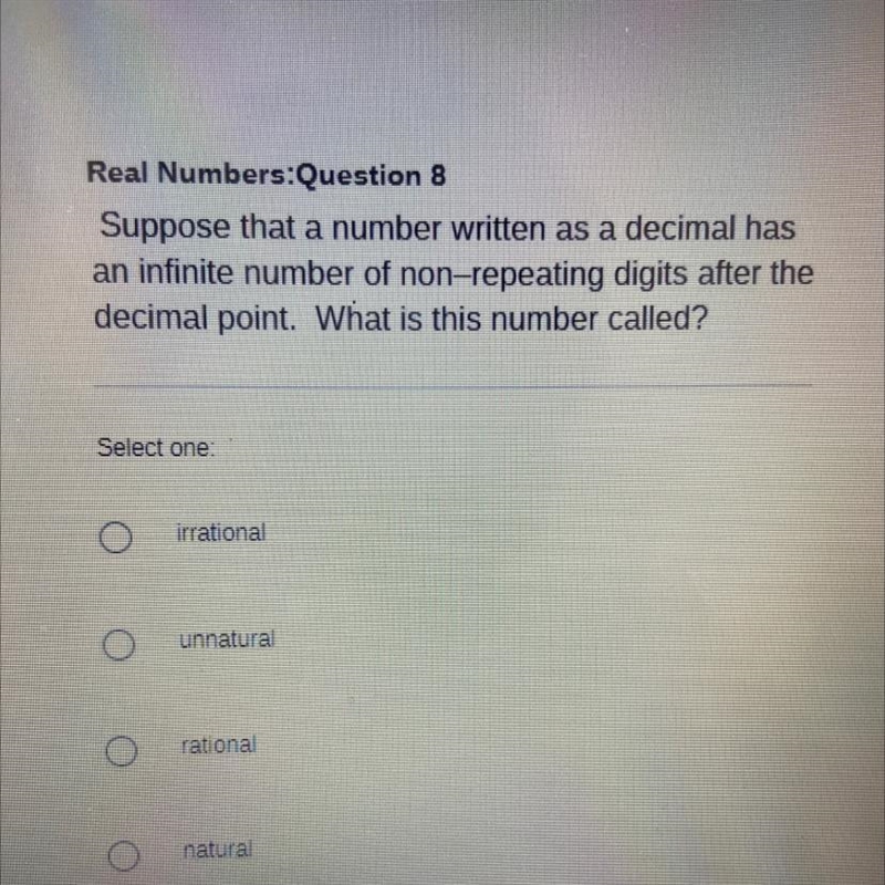 Suppose that a number written as a decimal has an infinite number of no -repeating-example-1