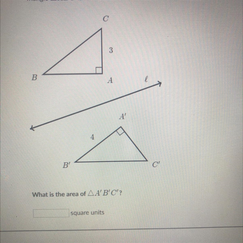 What is the area of a’b’c-example-1