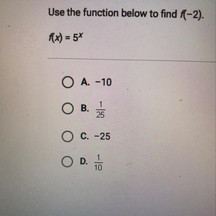 Use the function below to find f(-2). Help pls..-example-1