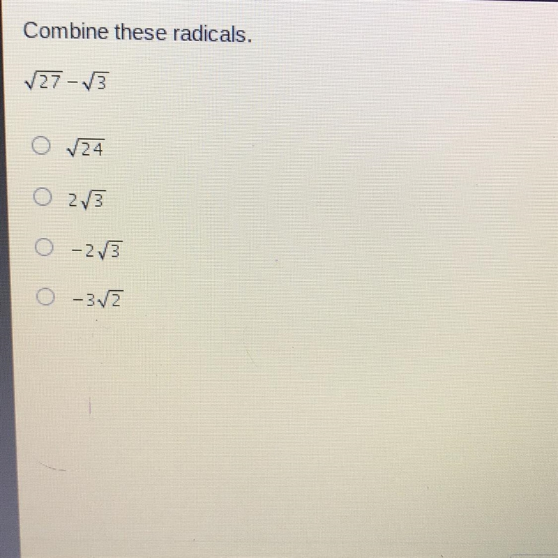 Combine these radicals.-example-1