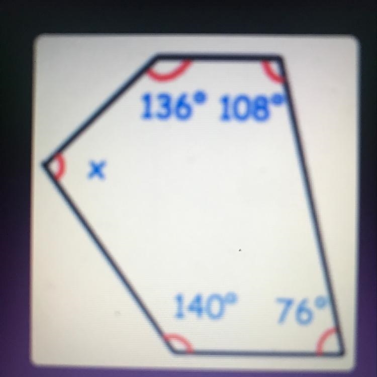 What is the angle of x?-example-1