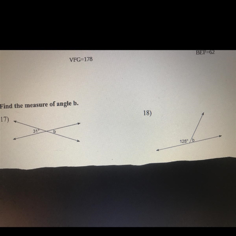 Find the measure of angle b-example-1